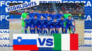 Highlights: Slovenia-Italia 4-2 | Futsal | Qualificazioni FIFA Futsal World Cup 2024