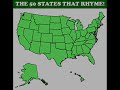 50 States in Rhyme song to slides