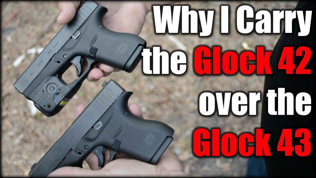 Glock 43 Vs. Glock 42: Size Comparison. 