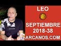 Video Horscopo Semanal LEO  del 16 al 22 Septiembre 2018 (Semana 2018-38) (Lectura del Tarot)