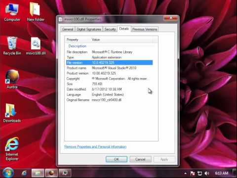 msvcr100.dll Review - How to Fix msvcr100.dll Error - YouTube