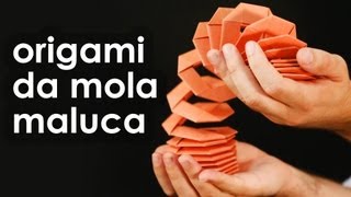 Mola maluca de origami (brinquedo de dobradura para iniciantes)