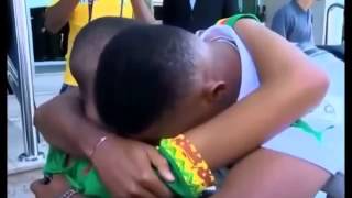 Samuel Eto'o and Child (Fan) - Intense moment -   Brazil World Cup 2014