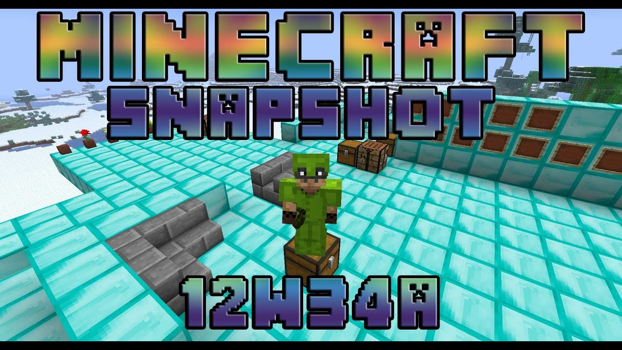 Minecraft SNAPSHOT 12w34a (pre 1.4) - YouTube