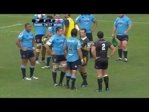 Frans Steyn floors Kurtley Beale Rd.7 2014 | Super Rugby Video Highlights