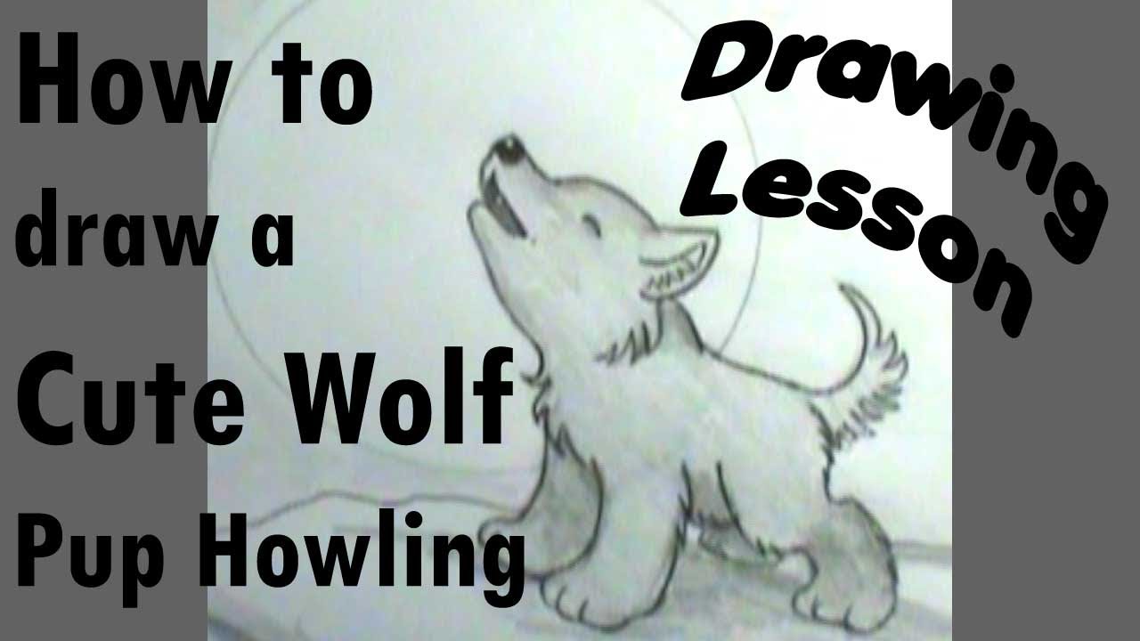 How to draw a Wolfpup howling - YouTube