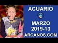 Video Horscopo Semanal ACUARIO  del 24 al 30 Marzo 2019 (Semana 2019-13) (Lectura del Tarot)