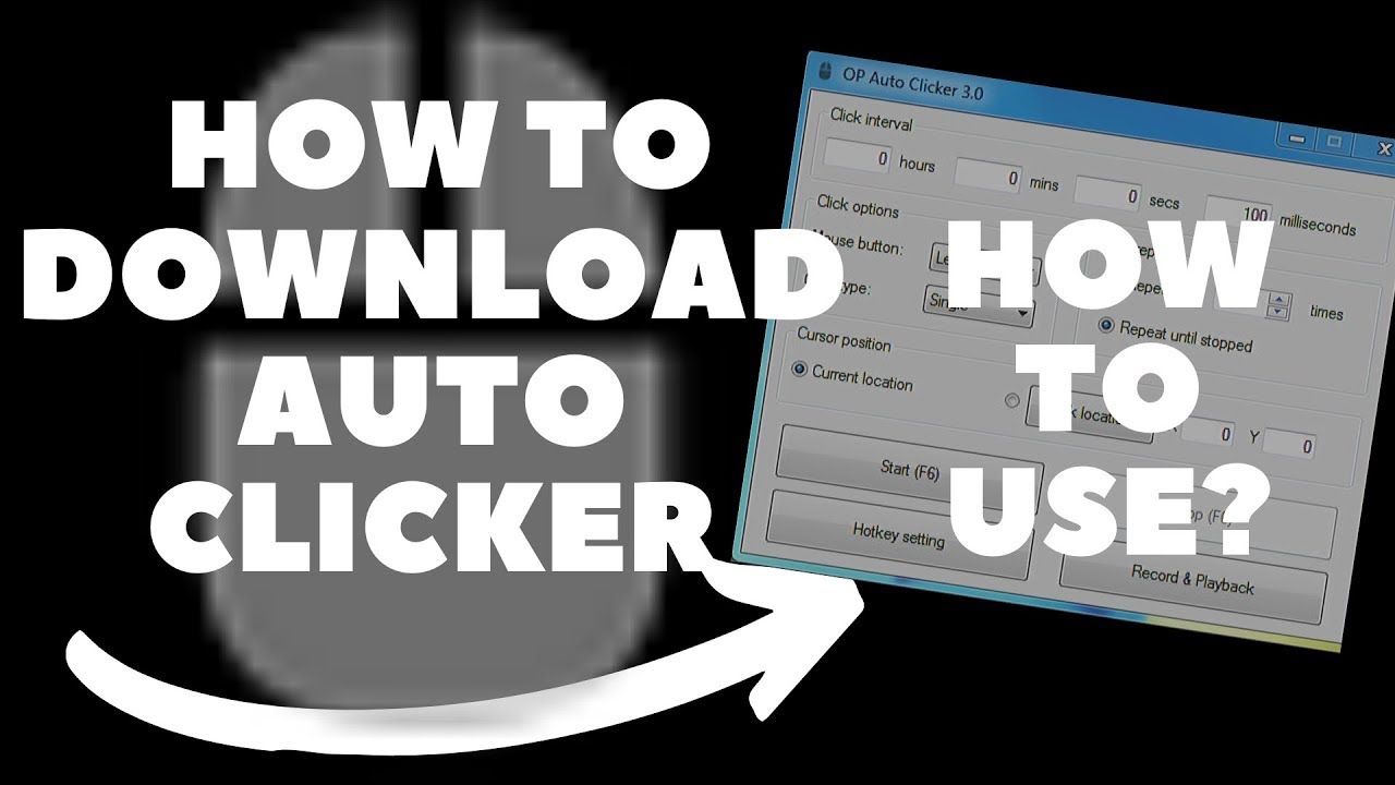How To Download Auto Clicker And How To Use It Pc Only