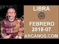 Video Horscopo Semanal LIBRA  del 11 al 17 Febrero 2018 (Semana 2018-07) (Lectura del Tarot)