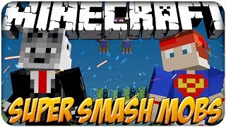 O FILHO DO VILHENA: Super Smash Mobs ft. Vilhena (MINECRAFT)