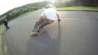 Longboarding: Larry takes a corner