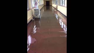 DDTV: CAUGHT ON CAMERA - MOMENT FLOOD WATERS CAME THROUGH LETTERKENNY HOSPITAL