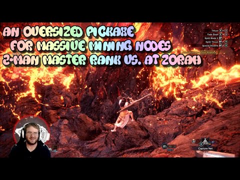 AN OVERSIZED PICKAXE FOR MASSIVE MINING NODES! - 2-Man Master Rank vs. AT Zorah | MHW Iceborne