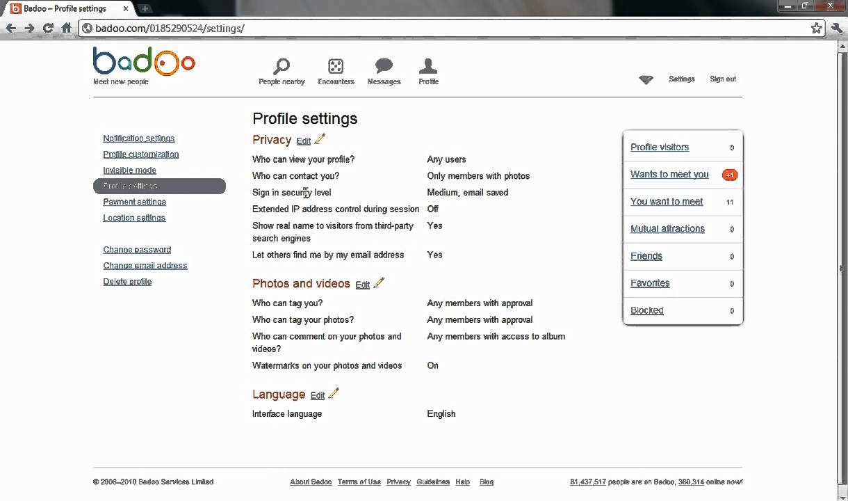 Badoo google search
