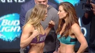 UFC 168: Ronda Rousey vs. Miesha Tate 2- full weigh in