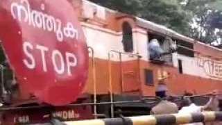 "Funny " Train Driver  Stop to Buy A food