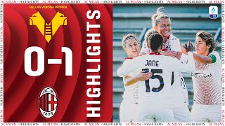 Highlights | Hellas Verona 0-1 AC Milan | Matchday 11 Women's Serie A 2020/21