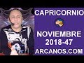 Video Horscopo Semanal CAPRICORNIO  del 18 al 24 Noviembre 2018 (Semana 2018-47) (Lectura del Tarot)