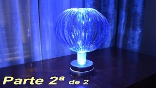Lámpara globo con materiales reciclados 2/2