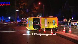 112Nijmegen - Ongeval met Rapid Responder Ambulance