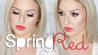 Chit Chat GRWM ♡ Spring/Summer Dramatic Red Lip Look!