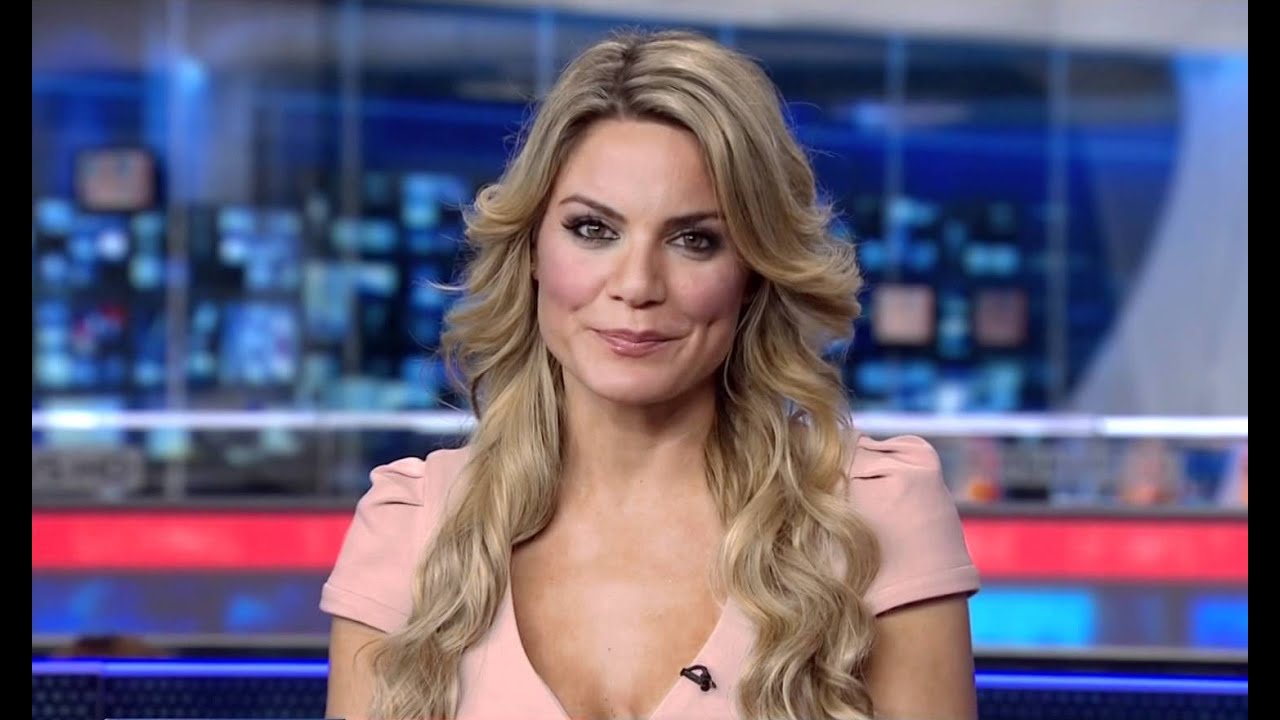 Busty news presenter