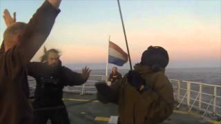 The First Video Of The 'Arctic Sunrise' Being Boarded