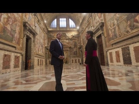 The Vatican urged an unconditional ceasefire in Syria and the involvement of all regional players including Iran in peace talks starting next week, as US Secretary of State John Kerry visited the Holy See on Tuesday. Duration: 00:33