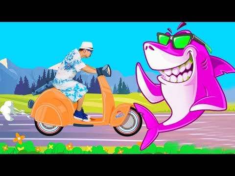 Funny Baby Shark Song with Spaceship | Baby Shark Dance - Nursery Rhymes Kid Songs Educational
