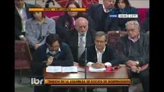 La agresión a Javier Cantero en la Asamblea de Representantes de Independiente