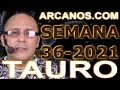 Video Horscopo Semanal TAURO  del 29 Agosto al 4 Septiembre 2021 (Semana 2021-36) (Lectura del Tarot)