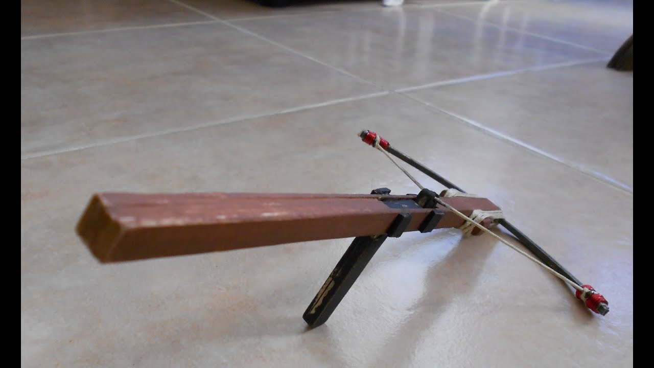make homemade mini crossbow