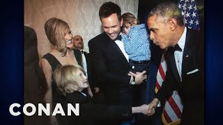 Joel McHale's Son Threw Up At The President's Party