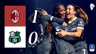 Ijeh decides it once again | AC Milan 1-0 Sassuolo | Women’s Serie A Highlights