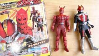 食玩 ダブルヒーローセット 仮面ライダー電王 モモタロス & ソードフォーム レビュー ソフビヒーロー イマジン