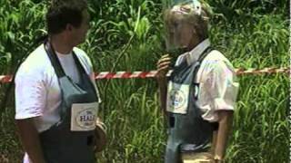 Princess Diana working with The Halo Trust to remove landmines