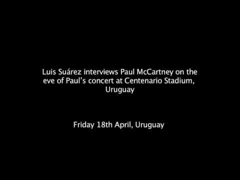 Luis Suárez interviews Paul McCartney