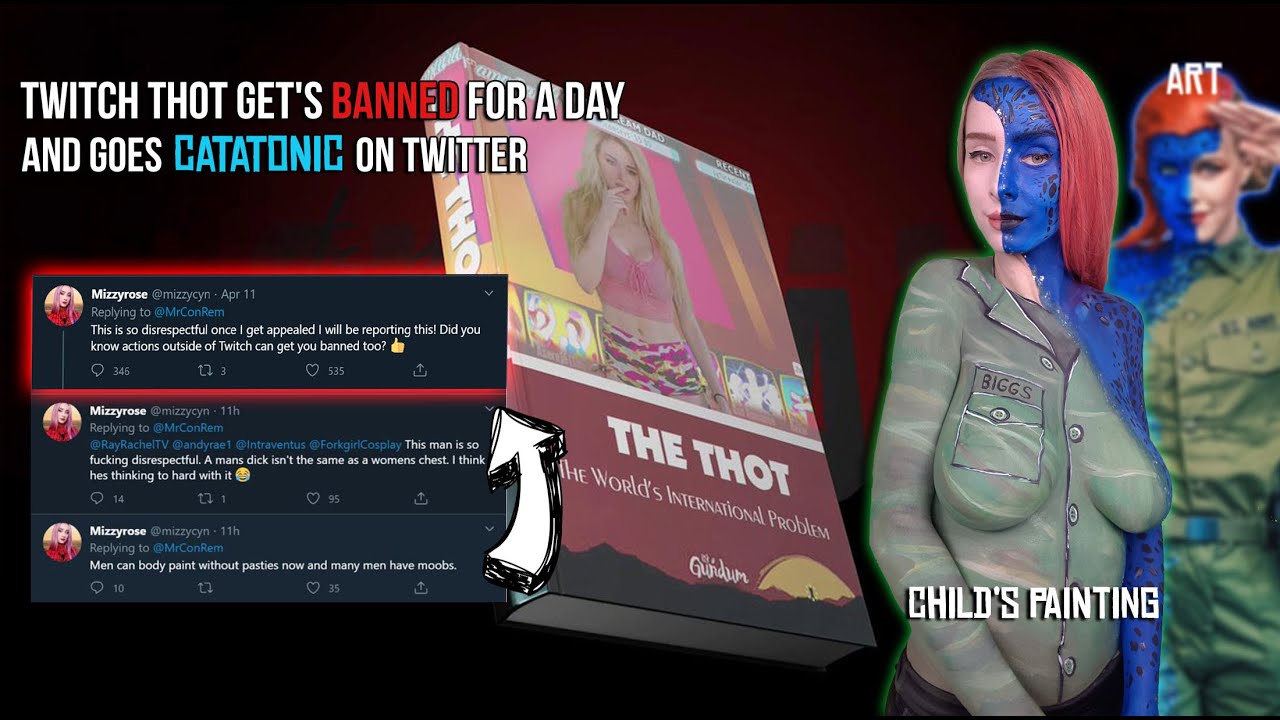 Twitch,Thot,get's,banned,for,a,day,\u0026,goes,Catatonic,on,Twitter,│T...