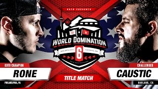 KOTD - Rap Battle - Rone vs Caustic (Title Match) | #WD6ix