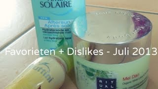 Favorieten + Dislikes - Juli 2013