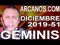 Video Horscopo Semanal GMINIS  del 15 al 21 Diciembre 2019 (Semana 2019-51) (Lectura del Tarot)