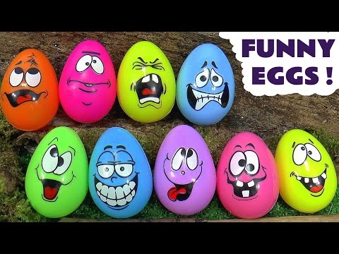 Funny Surprise Eggs | Thomas The Tank Engine | Disney Cars Batman Spider-Man Mickey Mouse Frozen