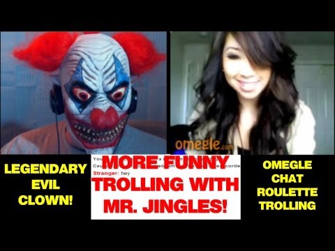 Chatroulette Trolling! Funny Troll Action On Omegle With Our Evil Chat Roulette Clown Mr.