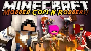 Minecraft Mini-Game : MODDED COPS N ROBBERS! ASSASSIN'S CREED!