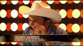 LA ENTREVISTA POR ADELA 12 DE JUNIO 2014 HILARIO  RAMIREZ CANDIDATO INDEPENDIENTE MUN. SAN BLAS