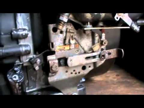 Briggs and Stratton 8HP Throttle and Governor Setup - YouTube