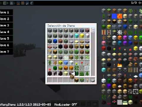 Minecraft 1.2.3 mods Too Many Items,ModLoader y Clay Soldiers ...