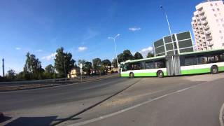 Wyjazd autobusu BKM z łącznicy na ul. Wiadukt