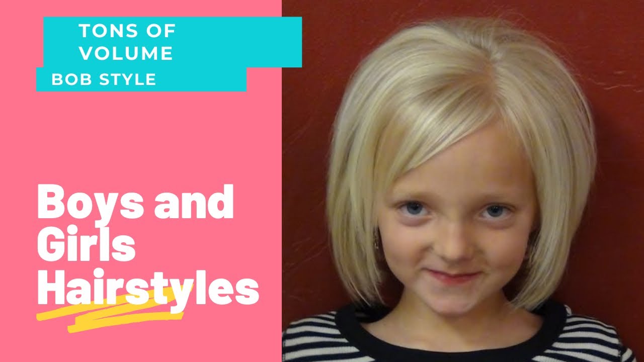 ... Short Hair on Little Girls | 5-10 Minute Girls Hairstyles - YouTube