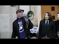 Loz Kay of The Pirate Party UK talks @ London Anti ACTA protests